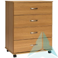 Argyle 3 Drawer Chest, Medium Oak