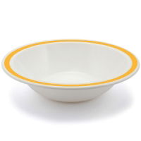 17cm/400ml Bowl With Coloured Rim, Yellow