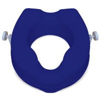 Blue Raised Toilet Seat, 10cm