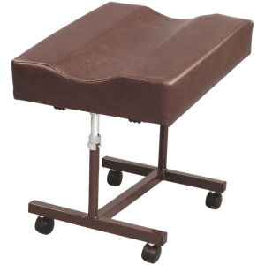 Adjustable Height Leg Rest, Contoured, Castors