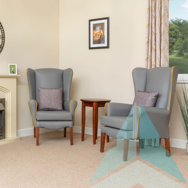 Ashford Armchair in Zest Ash With Zest Mustard Piping