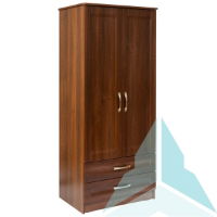 Iona Gents Wardrobe in Opera Walnut