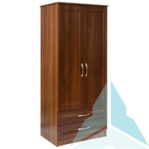 Iona Gents Wardrobe in Opera Walnut