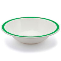 17cm/400ml Polycarbonate Bowls With Coloured Rim