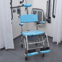 Tilt-In-Space Commode & Shower Chair, Adjustable Height