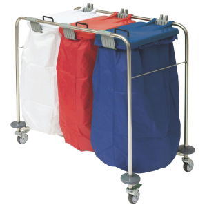 Triple Laundry Cart