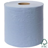 3 Ply Blue Standard Centre Feed Rolls