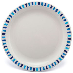 17cm Polycarbonate Plates With Patterned Rim