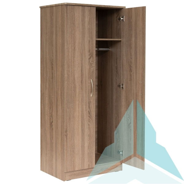 Fernlee Double Wardrobe in Grey Oak