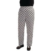 Unisex Chef Trousers Teflon Coated, Big Black Check