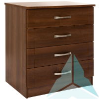 Iona 4 Drawer Chest in Opera Walnut