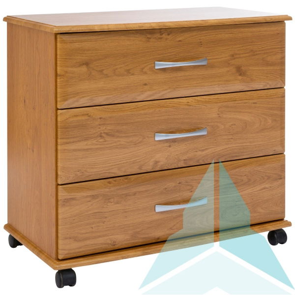 Coniston 3 Drawer Chest, Dark Oak