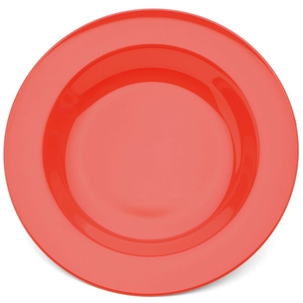 22cm Wide Rim Soup/Pasta Plate, Red