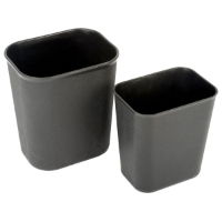 13 Litre Fire Resistant Waste Basket, Black