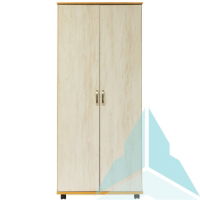 Argyle Double Wardrobe in Medium Oak with Light Artwood fronts