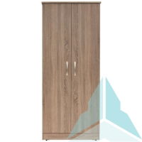 Fernlee Double Wardrobe in Grey Oak