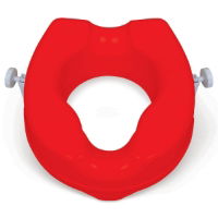 Red Raised Toilet Seat