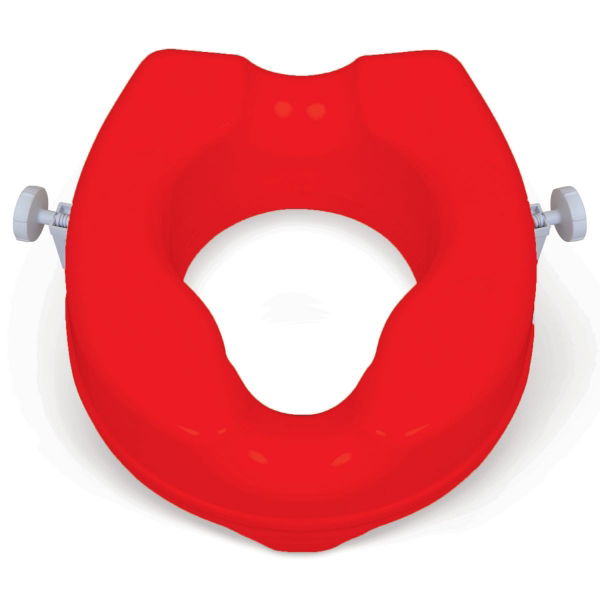 Red Raised Toilet Seat