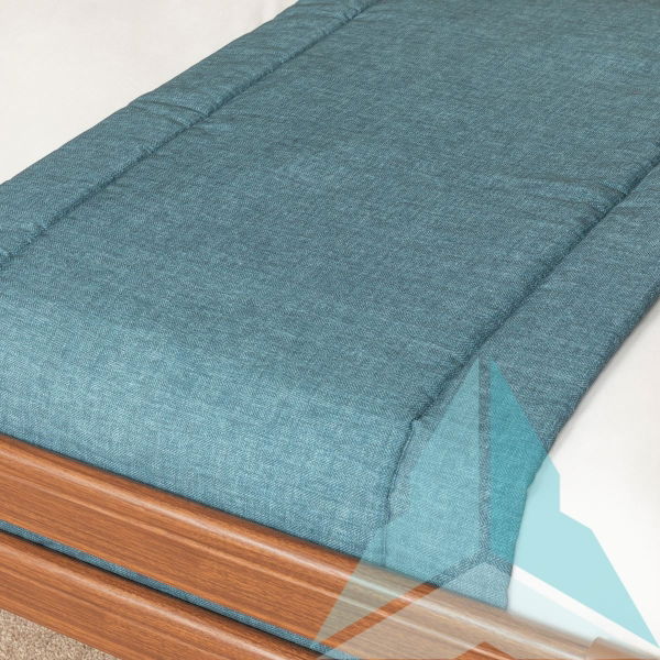 Havana Teal 2 Interlined Bed Runner