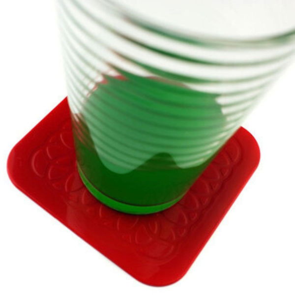 9cm Non-Slip Square Coasters