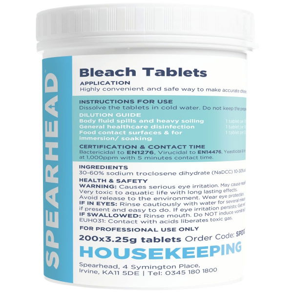 Bleach Tablets, 200 Tablets