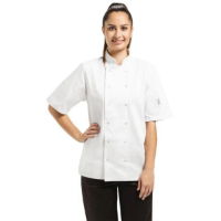 Unisex Chef Jacket, Short Sleeve, White