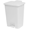 15 Litre White Plastic Pedal Bin