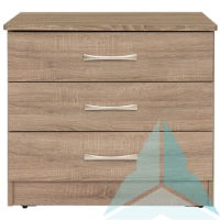 Fernlee 3 Drawer Chest, Grey Oak