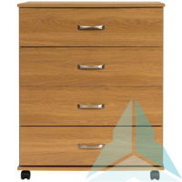 Argyle 4 Drawer Chest, Medium Oak