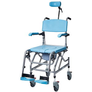 Tilt-In-Space Commode & Shower Chair, Adjustable Height