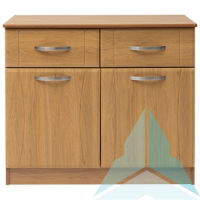 Cheviot 2 Drawer & Door Sideboard, Medium Oak