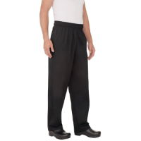 Unisex Chef Trousers Teflon Coated, Black, Extra Small