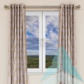 Zen Ochre Blackout Lined Eyelet Curtains