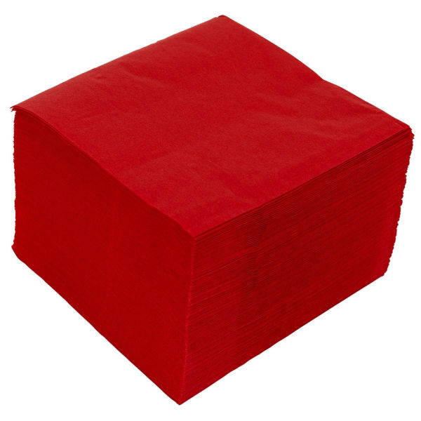 2 Ply Red Napkins, 30x30cm