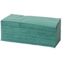 1 Ply Green Interfold Hand Towels