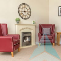 Oxford Armchair in Zest Wine With Zest Platinum Piping