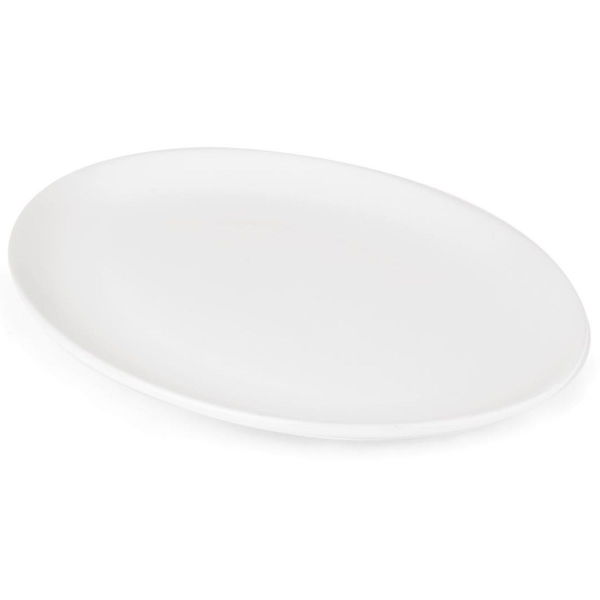 Athena White Oval Coupe Plates