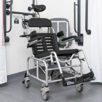 Deluxe Tilt-In-Space Commode & Shower Chair, Adjustable Height