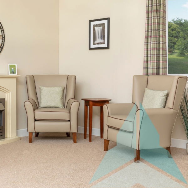 Oxford Armchair in Zest Putty With Zest Mushroom Piping