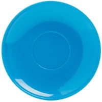 14cm Polycarbonate Saucer, Med Blue