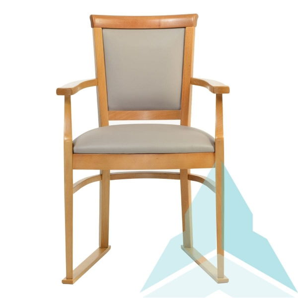 Kinley Dining Chair with Skis in Zest Cobble