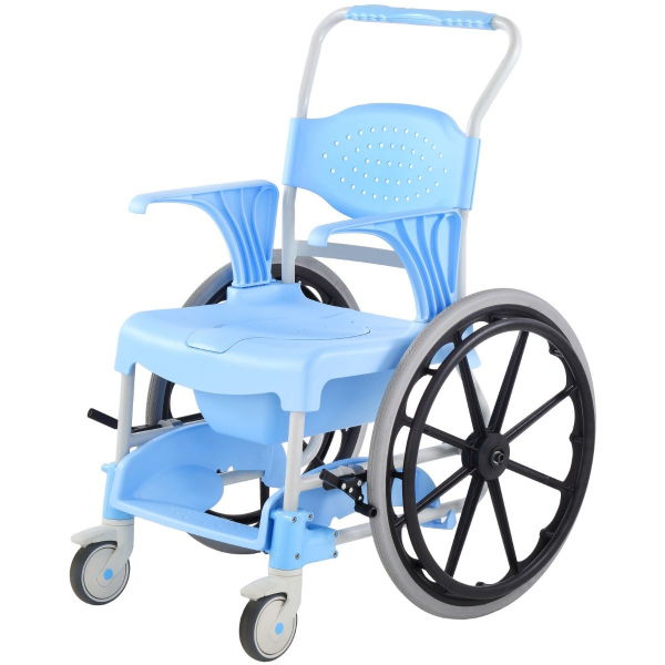 Deluxe Shower Commode Chair, Self-Propelled