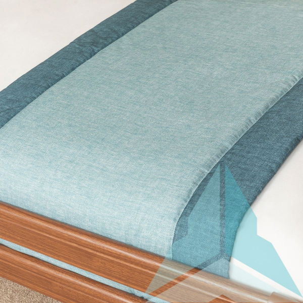 Havana Teal 2 Interlined Bed Runner