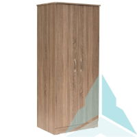 Fernlee Double Wardrobe in Grey Oak